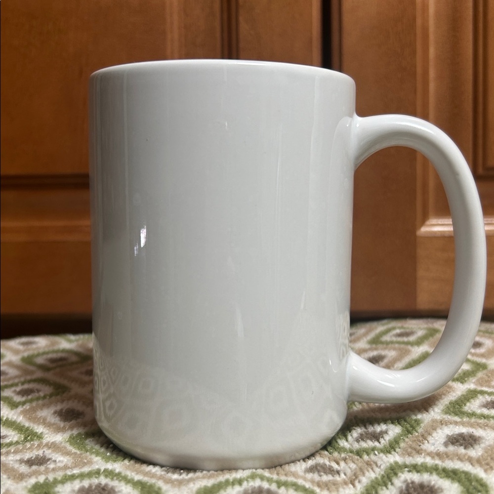 Poshmark Mug Hand Crafted White Mug with Black Text - Picture 3 of 5